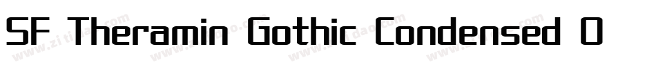 SF Theramin Gothic Condensed Oblique字体转换